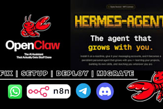 setup openclaw clawdbot ai assistant n8n automation hermes agent open claw fix