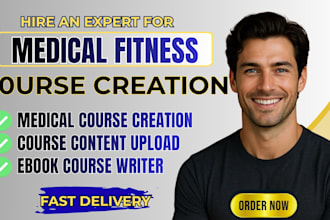 create medical fitness health care nutrition ebook course creation