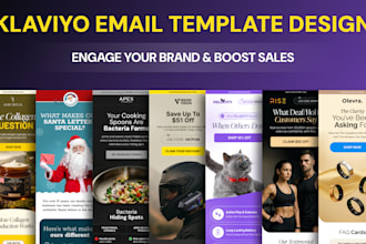 design editable, responsive klaviyo email marketing