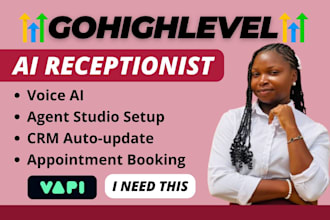 setup your gohighlevel ai receptionist, agent studio and voice automation