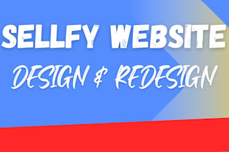 do sellfy website design and redesign