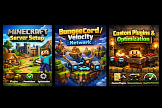 create and optimize a professional minecraft server