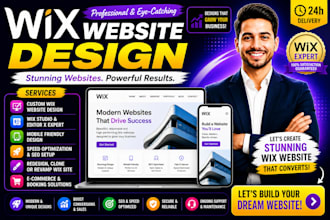 build wix website, redesign wix website, wix landing page, wix website redesign