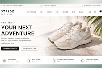 footwear shopify store, sneakers store, sneakers shopify website, shoe store