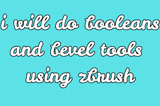 design bevel tools and booleans zbrush illustration