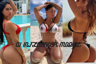 ai influencer model for ai onlyfans, fanvue, ai product and social media