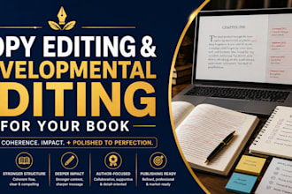 developmental structural edit line copy editing proofreading grammar check kdp