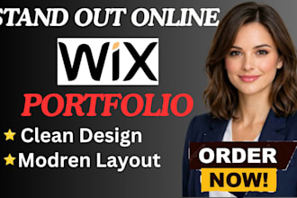design wix portfolio website for creatives and artist
