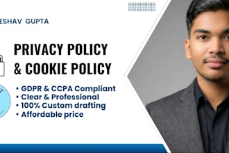 draft gdpr and ccpa compliant cookie and privacy policy