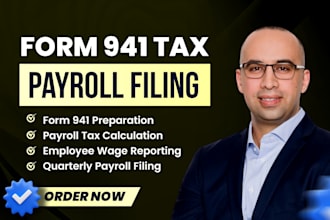 prepare form 941 quarterly payroll tax return filing for your business