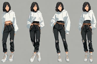 draw a character in manga style