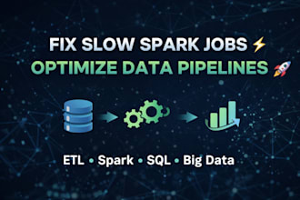 build or optimize your data pipeline using spark and etl