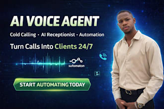 build ai voice agent, ai cold caller vapi ai receptionist, n8n automation twillo