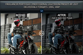create professional dark aesthetic lightroom presets
