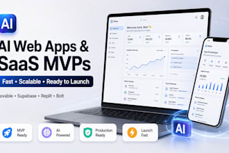 develop loveable ai web apps ai mobile app website using base44,vo, replit, bolt