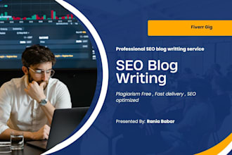 write SEO blog posts and articles
