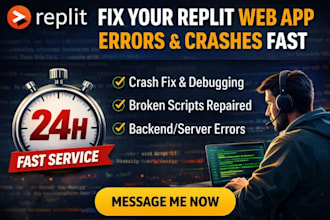 fix replit web app errors replit app broken script replit web app crash debug