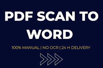 manually retype PDF to word, fast and accurate
