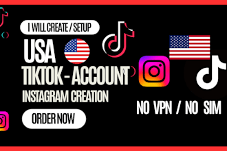 create USA tiktok account US tiktok USA instagram account tiktok USA