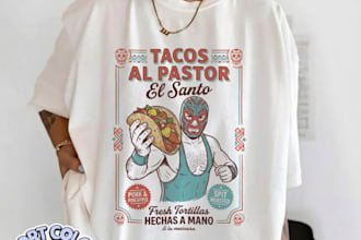 do vintage cantina taco mexican restaurant tee logo