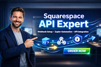 do squarespace api integration webhook setup zapier automation