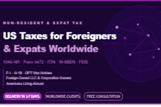 file US tax return for non resident expat foreign llc owner itin and form 5472