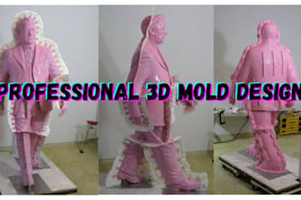 design custom 3d mold silicone mold injection mold and stl for manufacturing