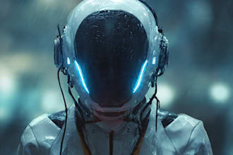 sci fi character illustration or sci fi character