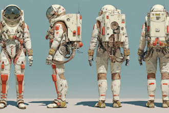 design stunning sci fi portrait art