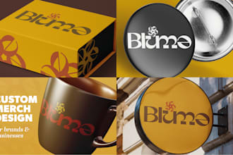 design modern branded merchandise and product mockups