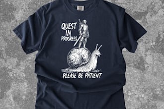 create vintage t shirt knight warrior logo