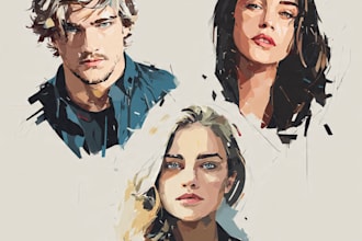 draw high quality vector portraits