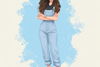 draw a portrait in semi realism disney cartoon style