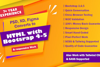 convert figma to html css tailwindcss frontend developer