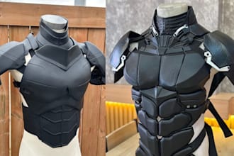 3d cosplay armor wearable props 3d printable models game anime armor design