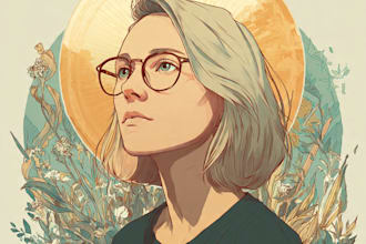draw portrait vector illustration