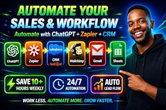 setup chatgpt hubspot salesforce typeform mailchimp calendly zapier automation