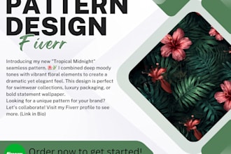design a textile pattern for your fashion collection
