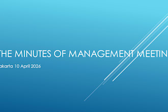 create clear and professional minutes of meeting from your audio or notes