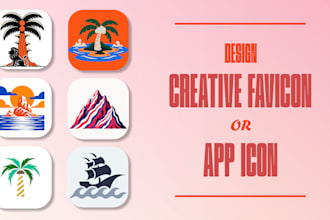 design attractive favicon and mobile app icon