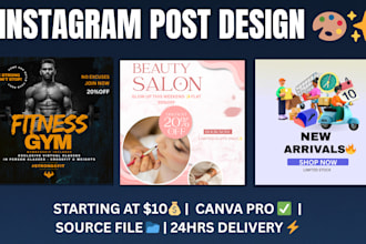 design attractive instagram posts and reels using canva