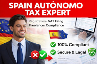 handle spain autónomo tax filing, registration, vat and freelancer compliance