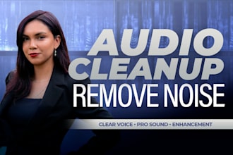 clean audio and remove background noise professionally