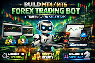 build mt4 mt5 forex trading bot and tradingview strategies