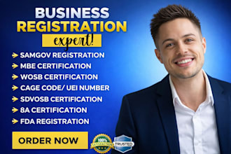 do samgov reg cage code uei naics sba dbe wosb mbe llc federal registration sam
