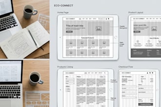 design website UI UX wireframes and prototypes