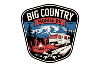 create a custom adventure logo for travel and outdoor business