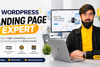 design a wordpress landing page and business website