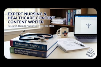 write professional nursing and medical health articles