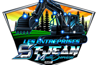 design unique excavator logo